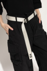 Y-3 cream Belt with logo