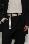 Y-3 cream Belt with logo