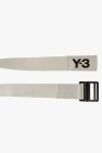 Y-3 cream Belt with logo