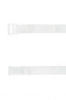 Y-3 Yohji Yamamoto ACCESSORIE UNISEX White belt with a raised logo from Y-3 Yohji Yamamoto