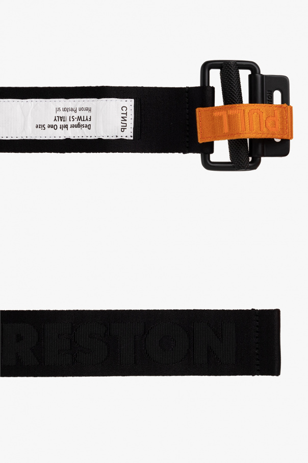 Heron Preston BLACK Belt with logo