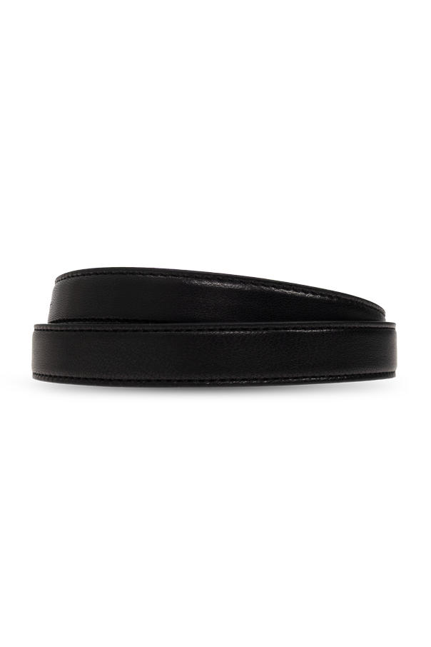 Balmain Leather belt with logo