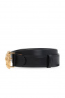 Billionaire BLACK Leather belt with buckle
