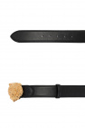 Billionaire BLACK Leather belt with buckle