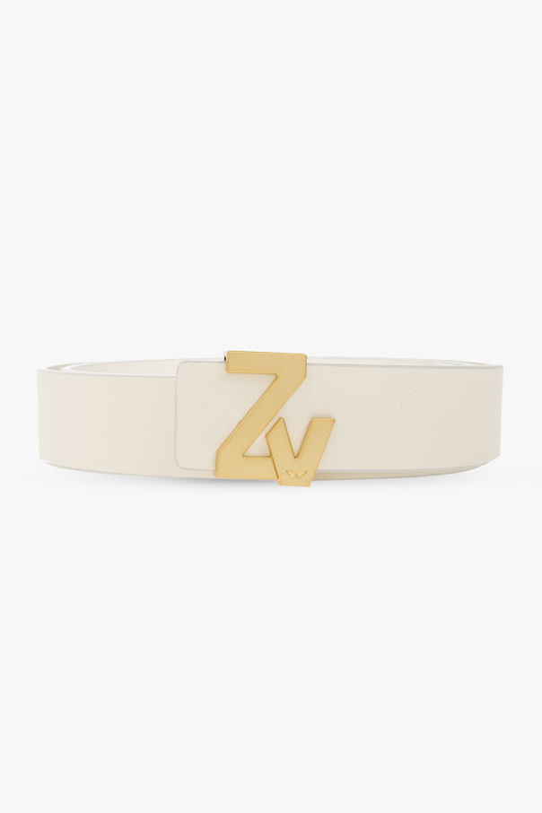 Zadig & Voltaire Leather belt with logo