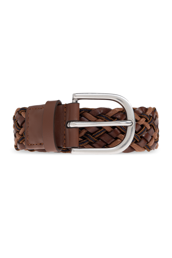 Leather belt with decorative weave od Paul Smith