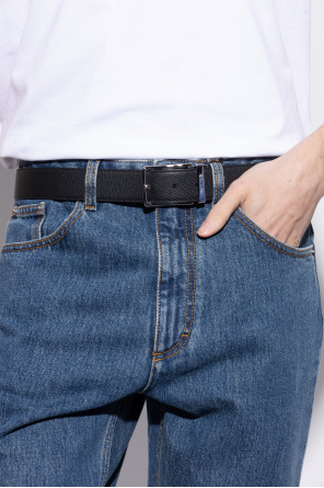 Reversible leather belt od Bally
