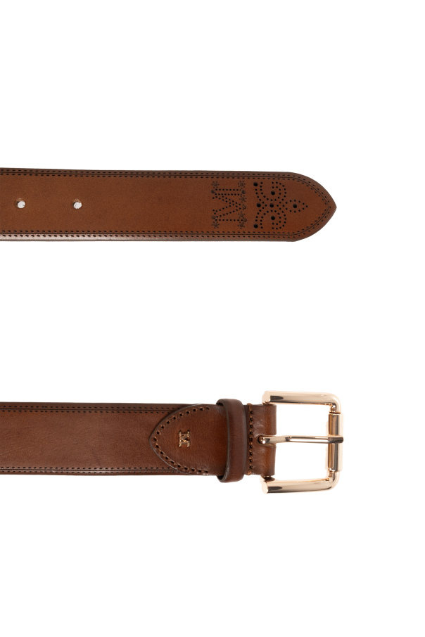 Max Mara Cinturón de cuero "Esodo"
