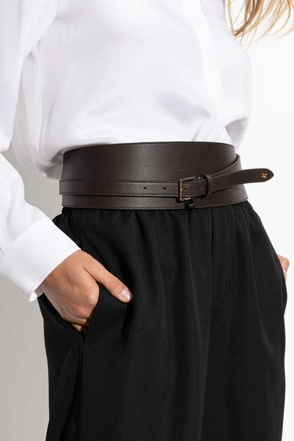 Max Mara Cinturón de cuero ‘Mulino’