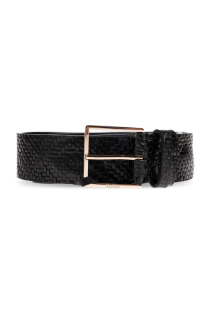 Leather belt `Trine`