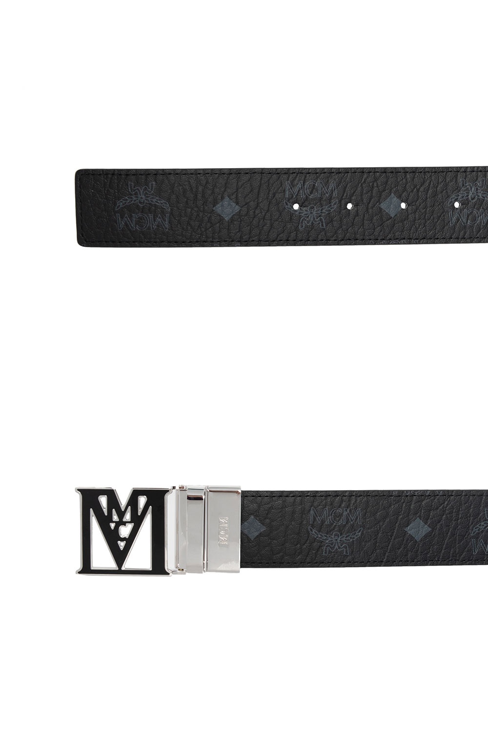 mcm logo belt