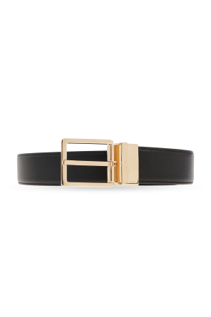 Braided leather belt