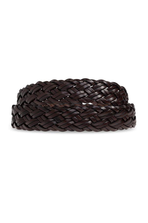 Brioni Woven leather belt