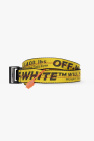 Off-White Kids YELLOW Belt with logo