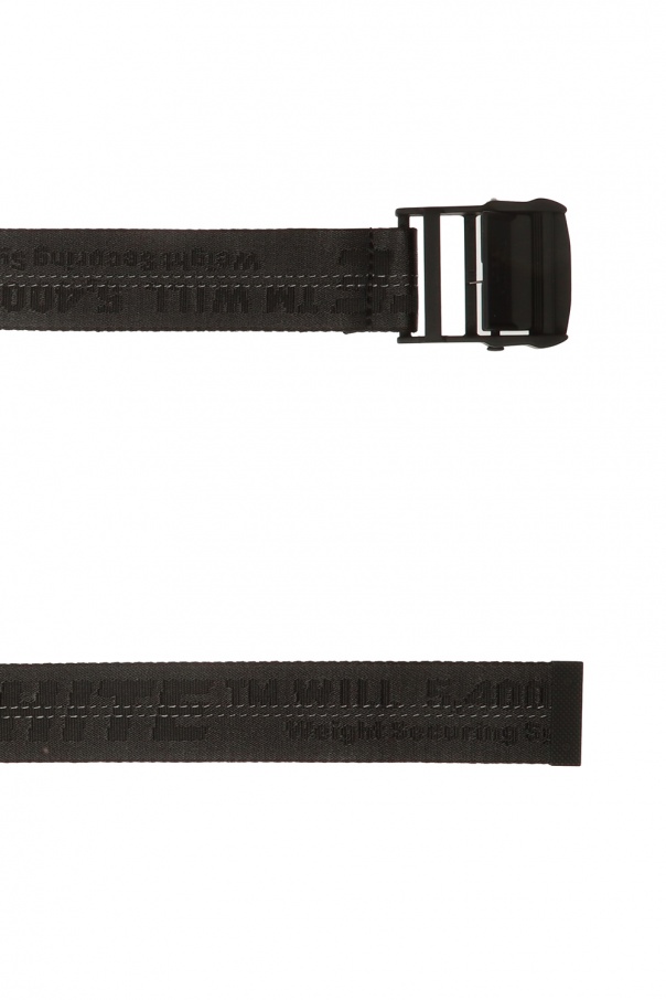 Black Leather belt with logo Off-White - Vitkac HK