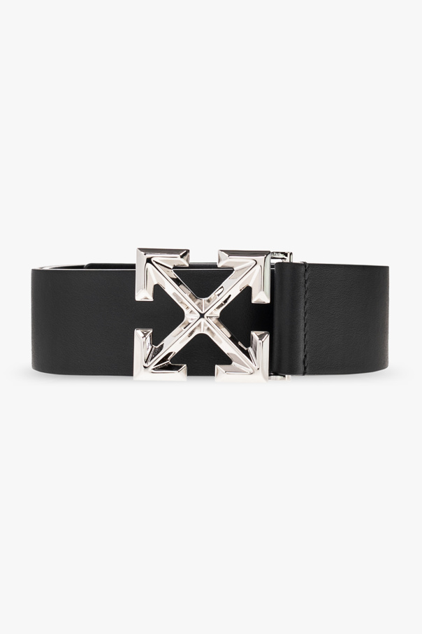 Off-White Leather belt with logo