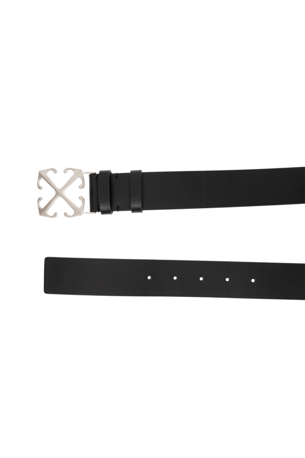 Off-White Leather belt with logo