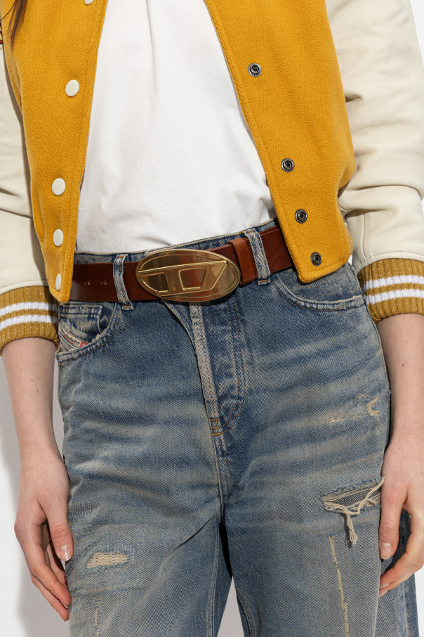Diesel Cinto de couro ‘OVAL D LOGO’