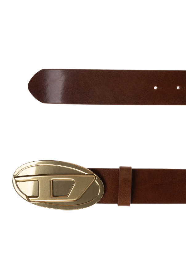 Diesel Cinto de couro ‘OVAL D LOGO’