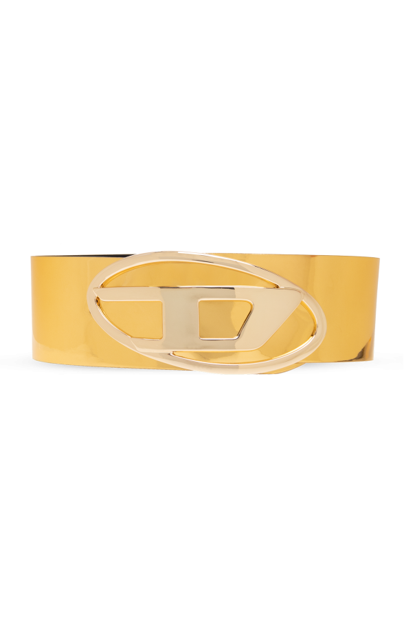 Diesel ‘OVAL D LOGO B-1DR’ wide belt with logo