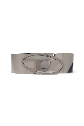 ‘oval d logo b-1dr’ wide belt with logo od Diesel