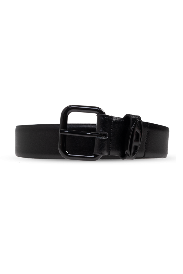 Leather belt "OVAL D LOGO B-1DR" od Diesel