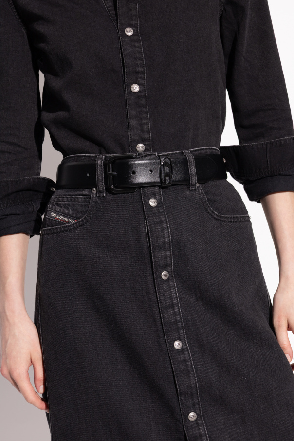 Diesel Ledergürtel „OVAL D LOGO B-1DR“