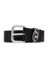 Diesel BLACK Belt OVAL D LOGO B-1DR