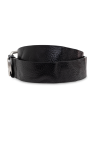 Diesel BLACK Belt OVAL D LOGO B-1DR