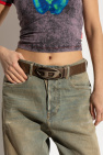 Diesel BROWN Belt OVAL D LOGO