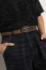 Diesel BROWN Belt OVAL D LOGO