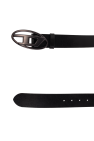 Diesel BLACK Belt OVAL D LOGO B