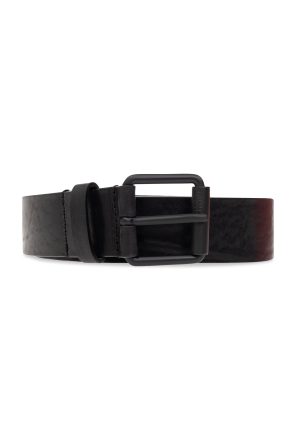 Diesel ‘OVAL D LOGO B-1DR’ belt with three pouches