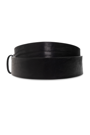 Diesel ‘OVAL D LOGO B-1DR’ belt with three pouches