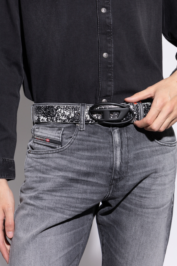 Diesel Ledergürtel „OVAL D LOGO B-1DR“