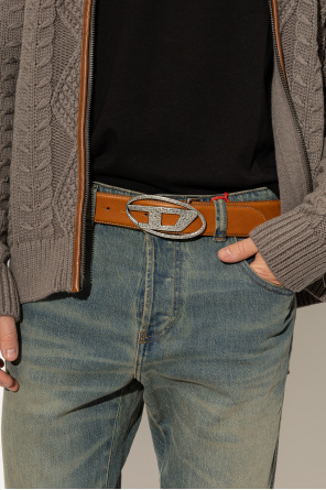 Diesel Leather belt ‘OVAL D LOGO’