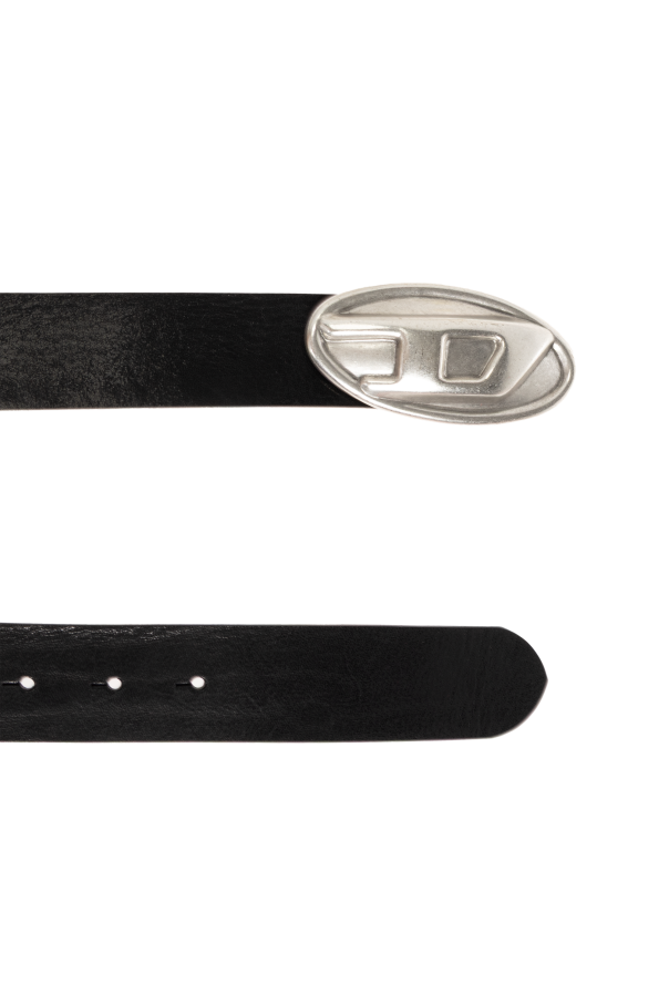 Diesel Leather belt "OVAL D LOGO"