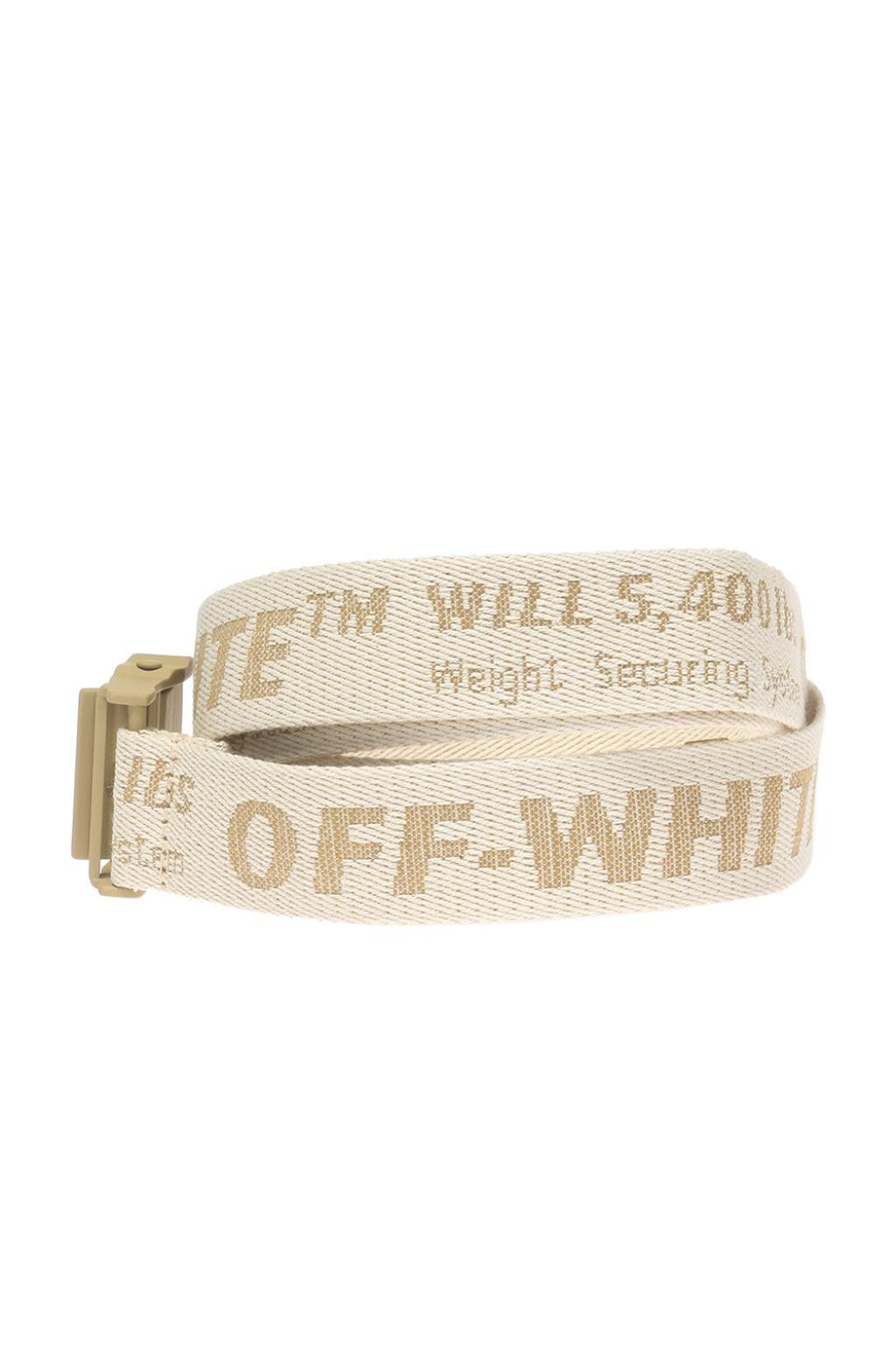 tan off white belt