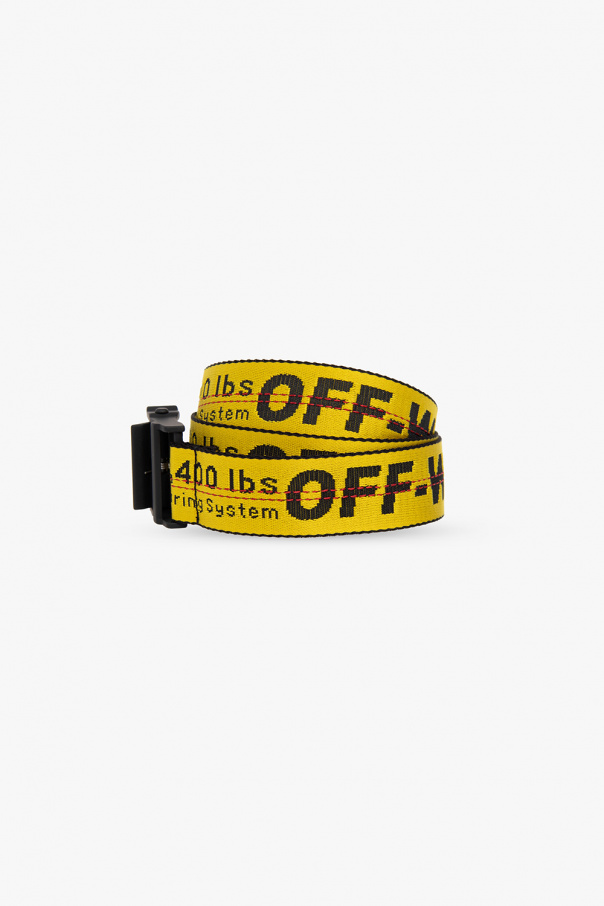 Off-White YELLOW Belt with logo