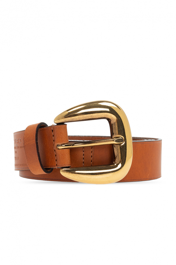 Etro Leather belt with logo