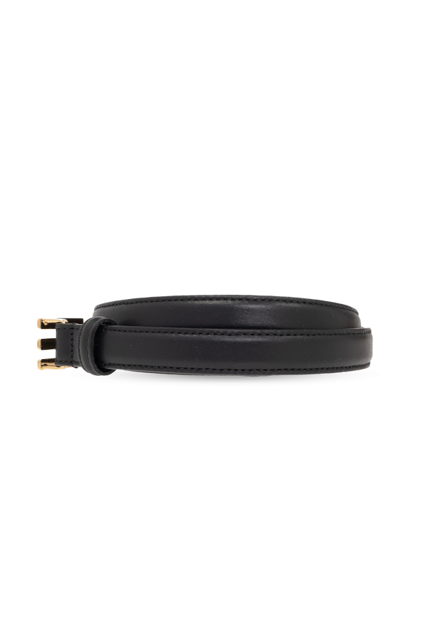 Etro Leather belt with logo