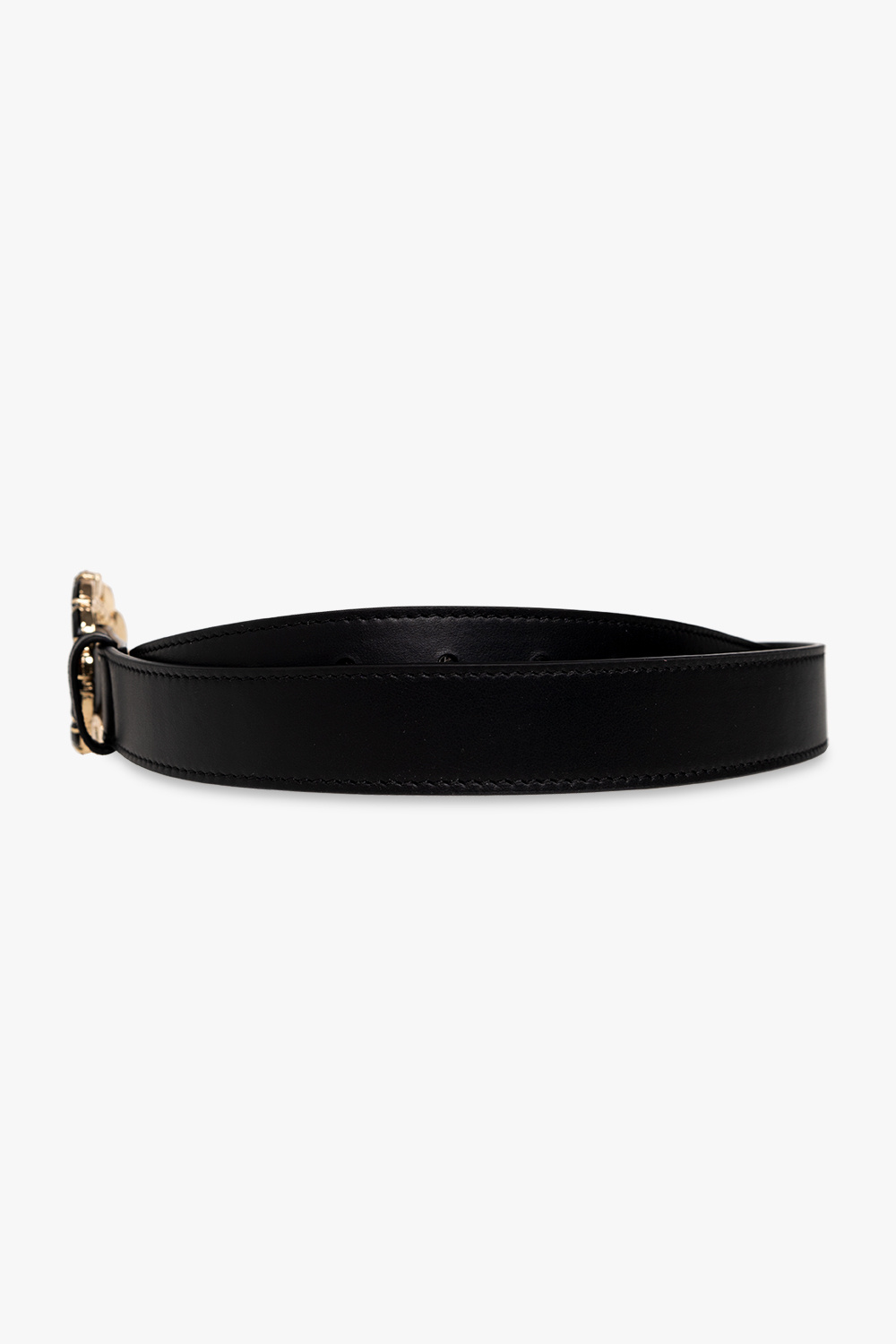 Erdem Leather belt with decorative buckle