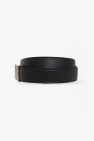 Amiri Leather belt with logo