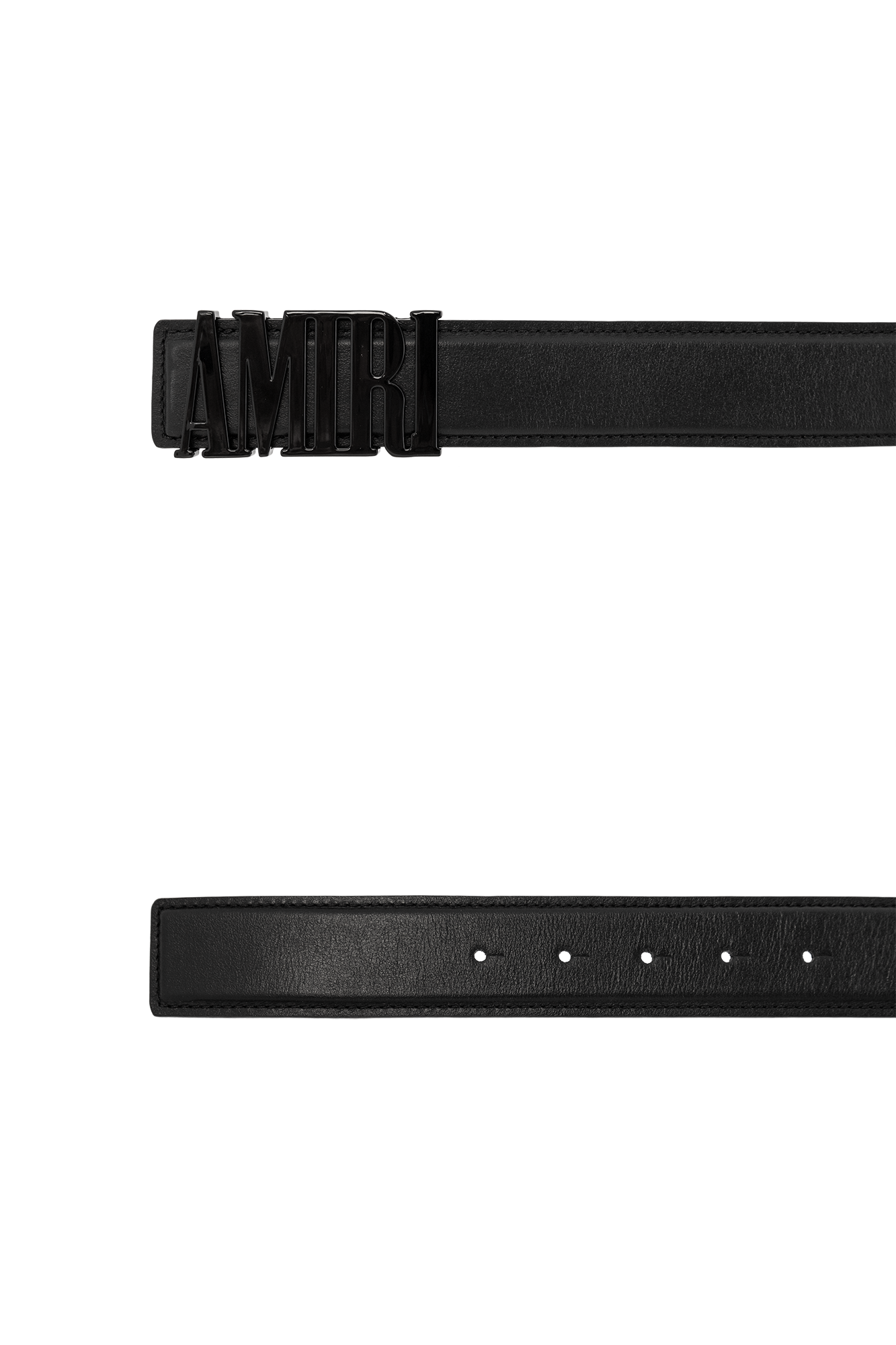 Amiri Leather belt with logo