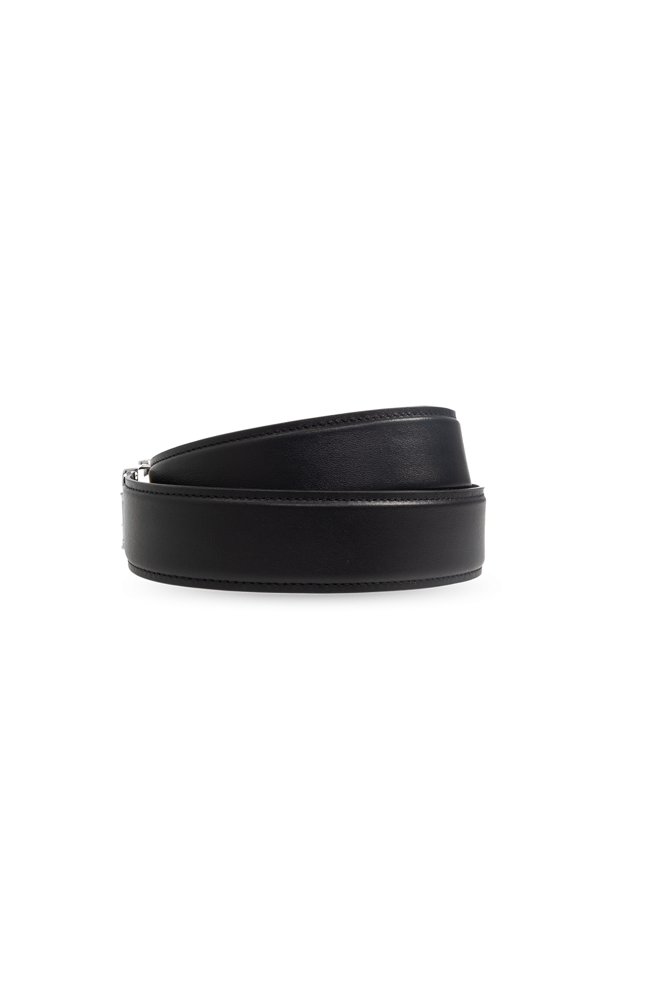 Amiri Leather belt with logo