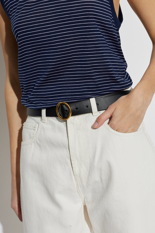 Ami Alexandre Mattiussi Leather belt