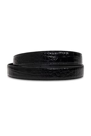 Ami Alexandre Mattiussi Leather belt with logo