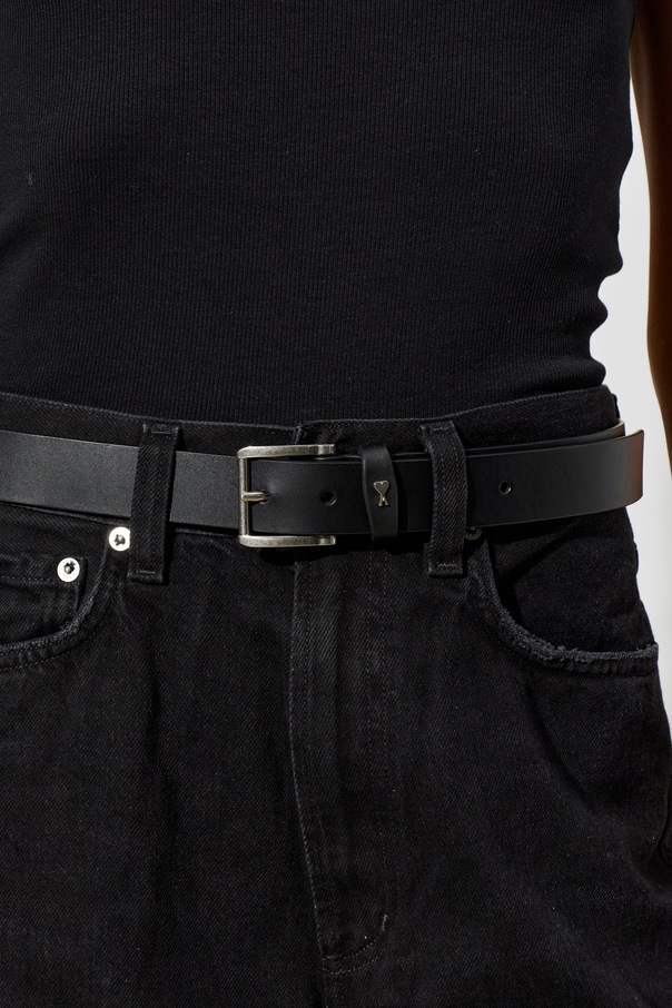 Ami Alexandre Mattiussi Leather belt