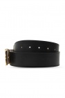 Balmain Leather belt with logo