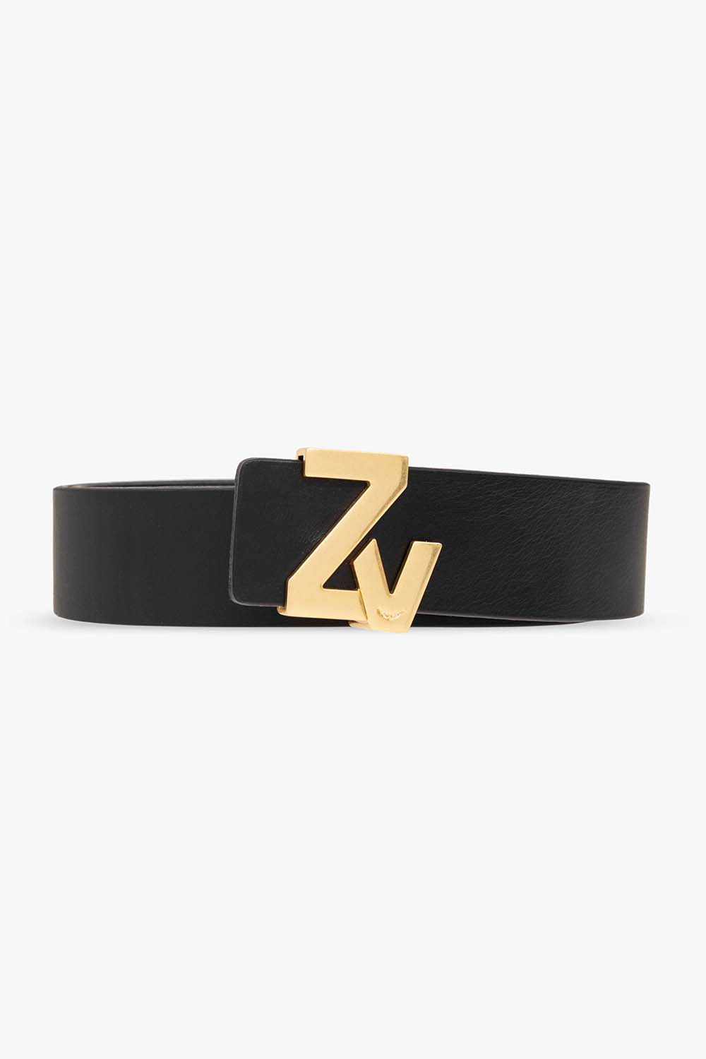 Zadig & Voltaire Leather belt with logo